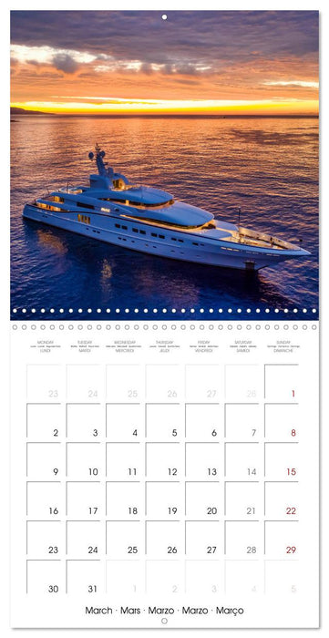 SUPERYACHTS (CALVENDO Monthly Calendar 2026)