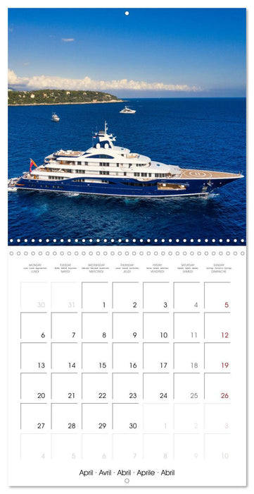 SUPERYACHTS (CALVENDO Monthly Calendar 2026)