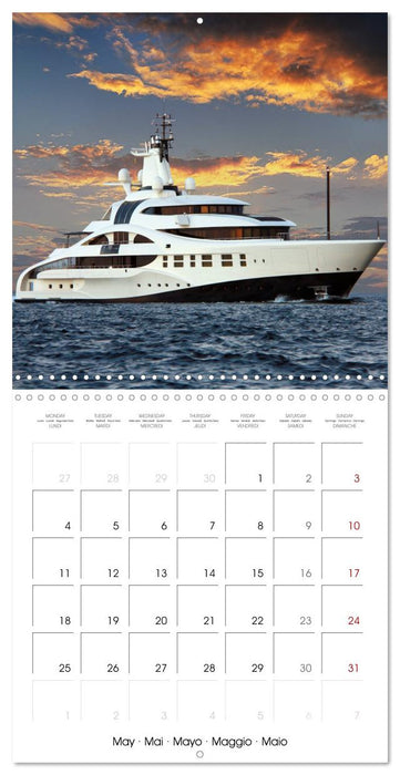 SUPERYACHTS (CALVENDO Monthly Calendar 2026)