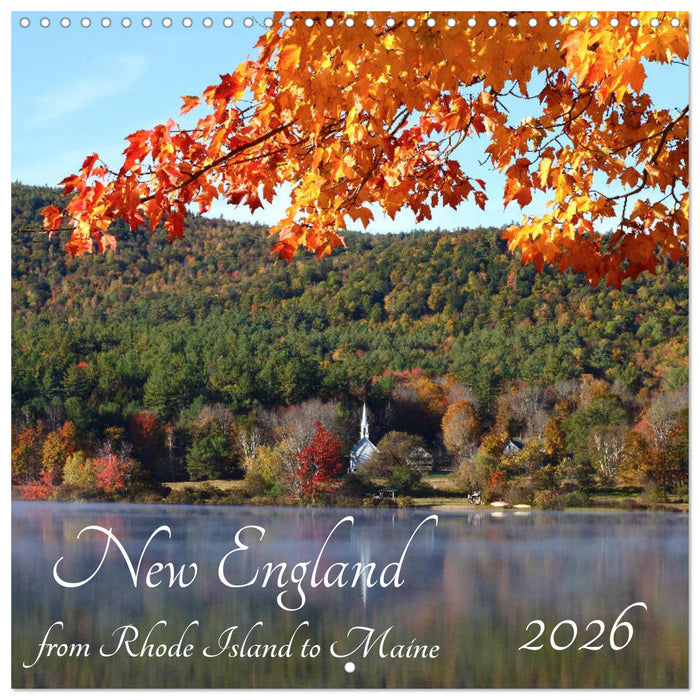 New England - from Rhode Island to Maine (CALVENDO Monthly Calendar 2026)