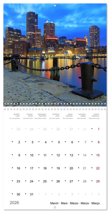 New England - from Rhode Island to Maine (CALVENDO Monthly Calendar 2026)