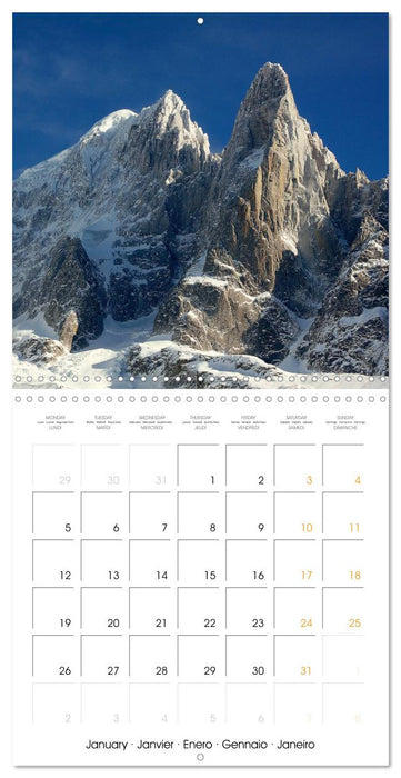 Paysages du Mont-Blanc (CALVENDO Calendrier mensuel 2026)