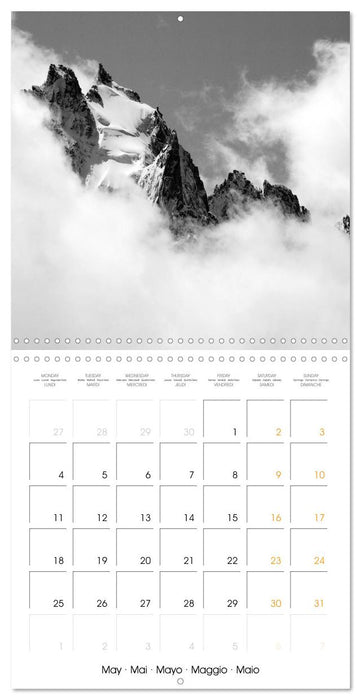 Paysages du Mont-Blanc (CALVENDO Calendrier mensuel 2026)