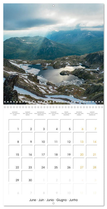 Paysages du Mont-Blanc (CALVENDO Calendrier mensuel 2026)
