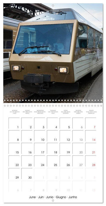 Swiss Trains (CALVENDO Monthly Calendar 2026)