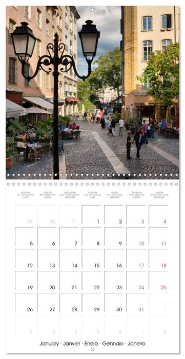 Grandes villes de France - Lyon (CALVENDO Calendrier mensuel 2026)
