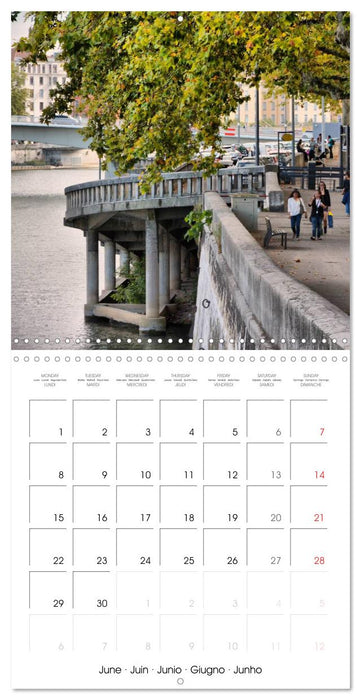 Grandes villes de France - Lyon (CALVENDO Calendrier mensuel 2026)