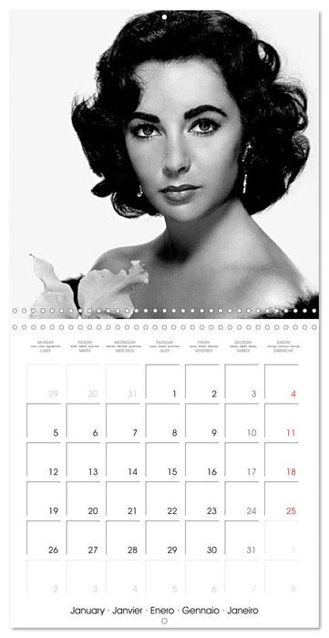 Movie Stars - Angels of the Golden Age (CALVENDO Monthly Calendar 2026)