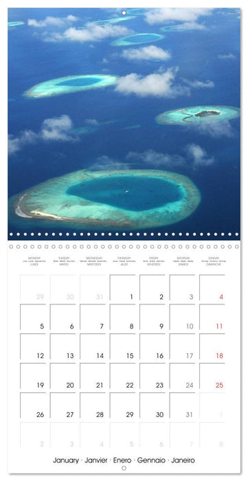 Maldives - Sun, water and beach (CALVENDO Monthly Calendar 2026)