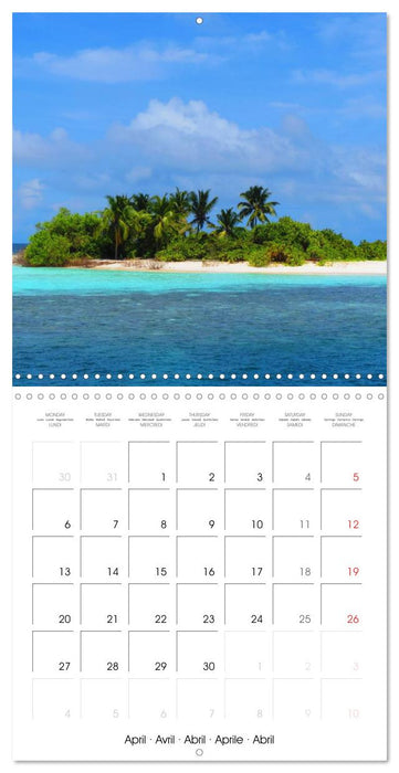 Maldives - Sun, water and beach (CALVENDO Monthly Calendar 2026)