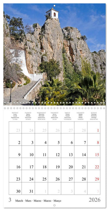 Costa Blanca Spain´s Sun-Kissed South (CALVENDO Monthly Calendar 2026)