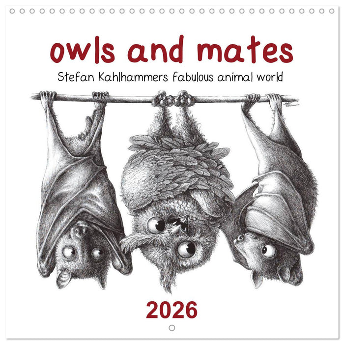 owls and mates 2026 (CALVENDO Monthly Calendar 2026)