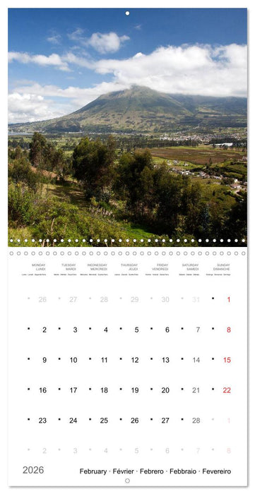 A Journey to Ecuador (CALVENDO Monthly Calendar 2026)