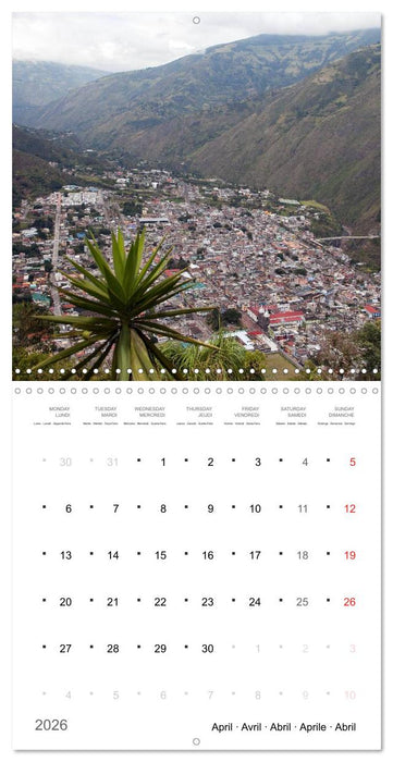 A Journey to Ecuador (CALVENDO Monthly Calendar 2026)