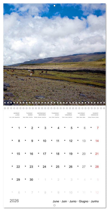 A Journey to Ecuador (CALVENDO Monthly Calendar 2026)