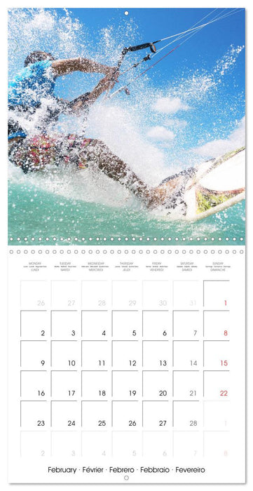 Fun sports edition: Kitesurfing (CALVENDO Monthly Calendar 2026)
