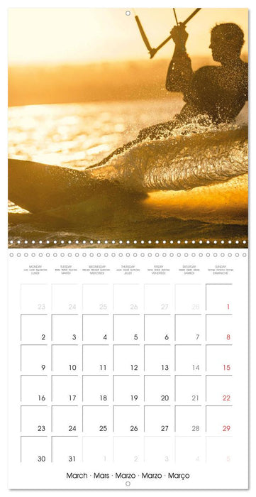 Fun sports edition: Kitesurfing (CALVENDO Monthly Calendar 2026)