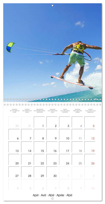 Fun sports edition: Kitesurfing (CALVENDO Monthly Calendar 2026)