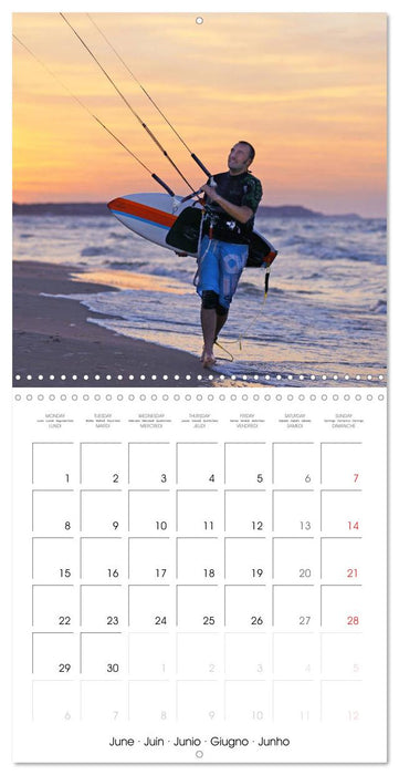 Fun sports edition: Kitesurfing (CALVENDO Monthly Calendar 2026)