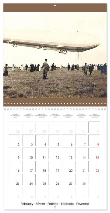 Airships – Zeppelins on historic postcards (CALVENDO Monthly Calendar 2026)
