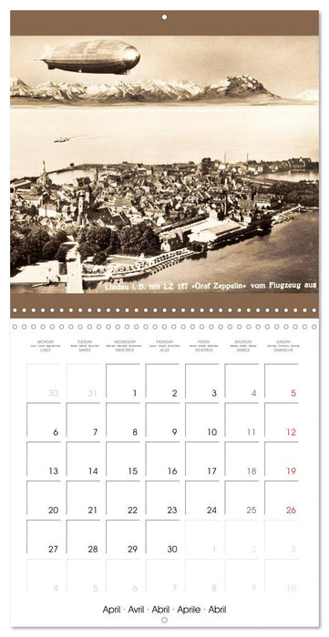 Airships – Zeppelins on historic postcards (CALVENDO Monthly Calendar 2026)