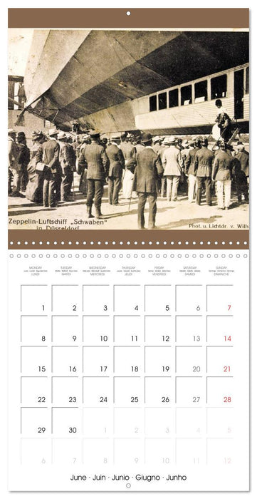 Airships – Zeppelins on historic postcards (CALVENDO Monthly Calendar 2026)