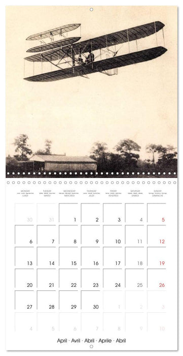 Biplanes on historic postcards (CALVENDO Monthly Calendar 2026)