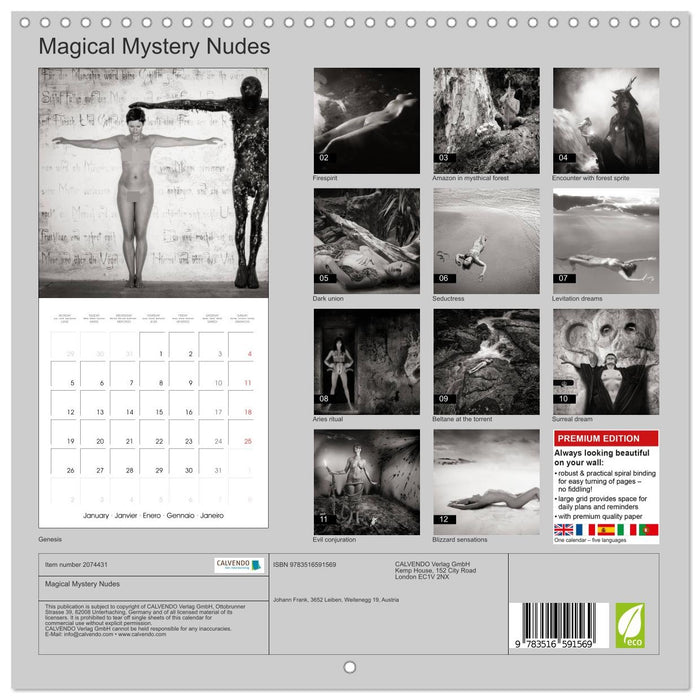 Magical Mystery Nudes (CALVENDO Monthly Calendar 2026)