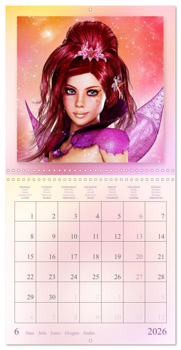 Twinkling Fairies (CALVENDO Monthly Calendar 2026)