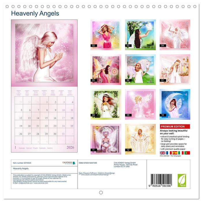 Heavenly Angels (CALVENDO Monthly Calendar 2026)