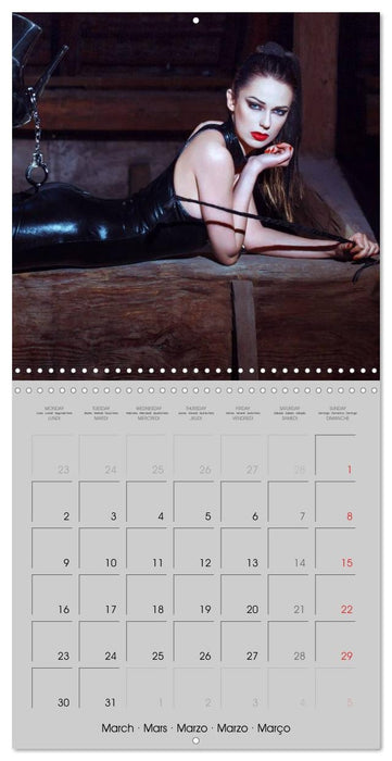 Erotica • Sensual Leather & Lingerie Fantasies (CALVENDO Monthly Calendar 2026)