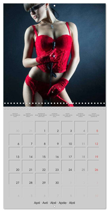 Erotica • Sensual Leather & Lingerie Fantasies (CALVENDO Monthly Calendar 2026)