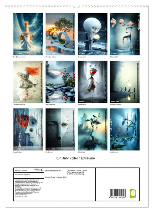 Ein Jahr voller Tagträume (CALVENDO Premium Wandkalender 2026)