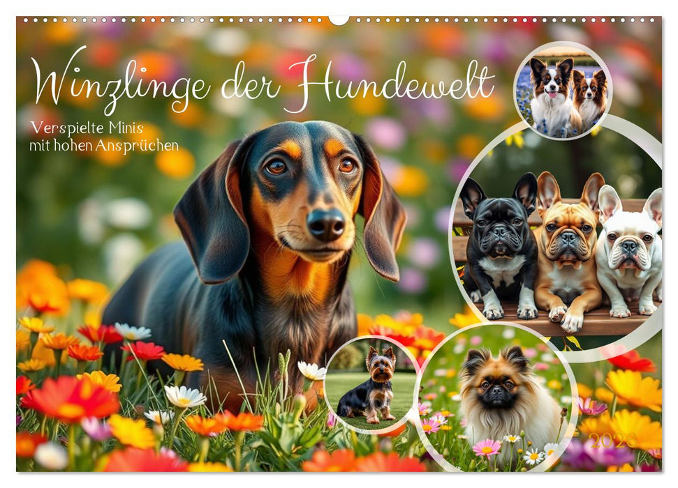 Winzlinge der Hundewelt (CALVENDO Wandkalender 2026)
