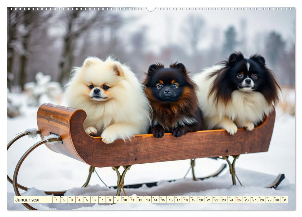 Tausendsassa - Pomeranian (CALVENDO Wandkalender 2026)