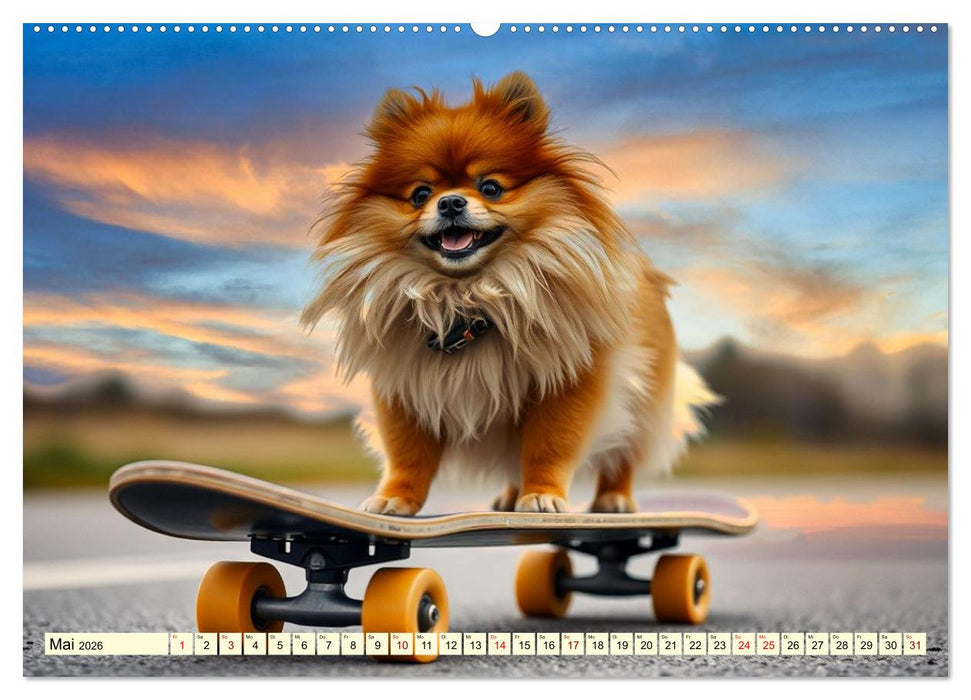 Tausendsassa - Pomeranian (CALVENDO Wandkalender 2026)