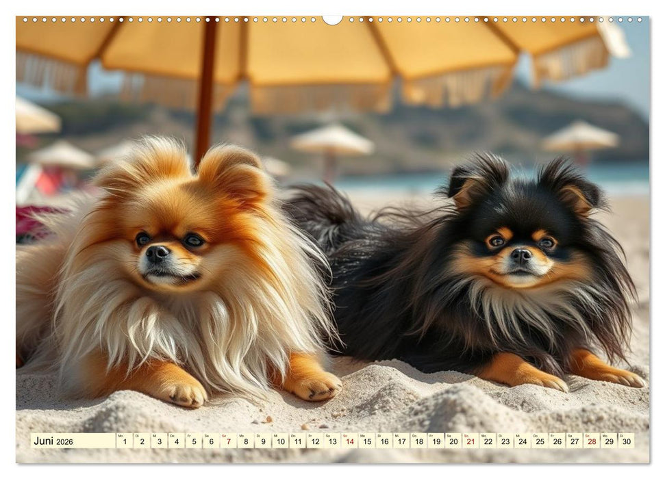 Tausendsassa - Pomeranian (CALVENDO Wandkalender 2026)