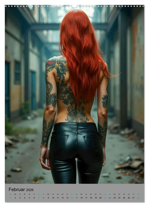 Tattoos in Lost Places (CALVENDO Wandkalender 2026)
