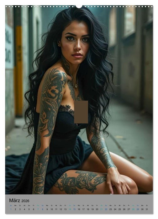 Tattoos in Lost Places (CALVENDO Wandkalender 2026)