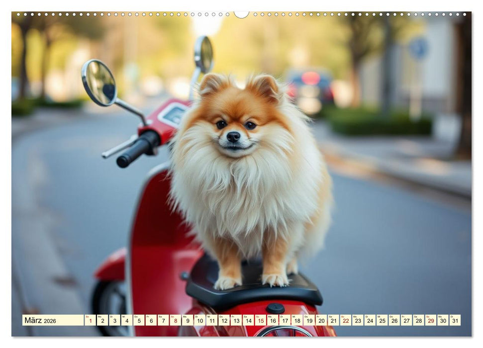 Tausendsassa - Pomeranian (CALVENDO Premium Wandkalender 2026)