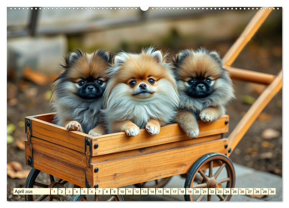 Tausendsassa - Pomeranian (CALVENDO Premium Wandkalender 2026)