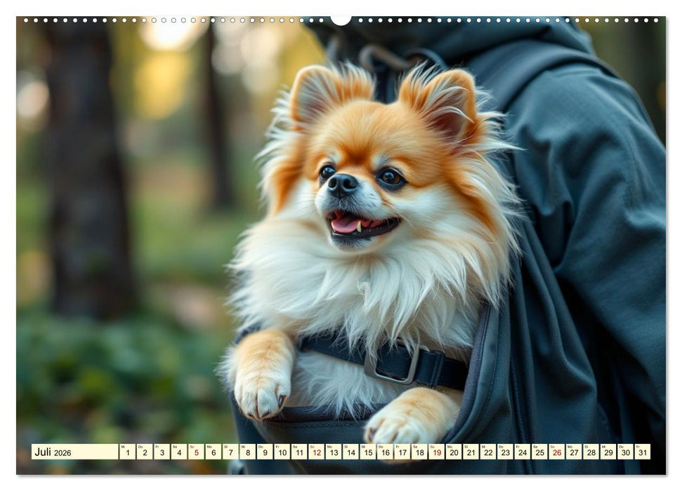 Tausendsassa - Pomeranian (CALVENDO Premium Wandkalender 2026)