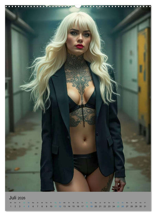 Tattoos in Lost Places (CALVENDO Premium Wandkalender 2026)