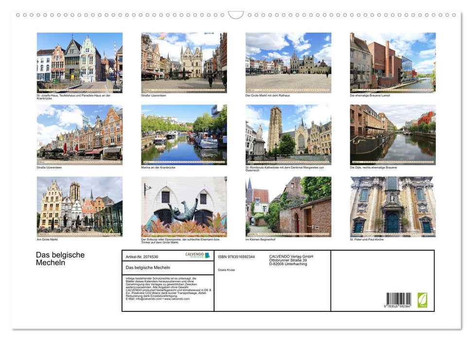 Das belgische Mecheln (CALVENDO Wandkalender 2026)