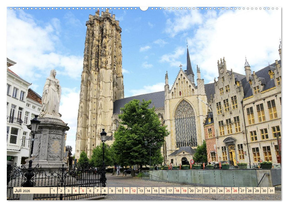 Das belgische Mecheln (CALVENDO Premium Wandkalender 2026)