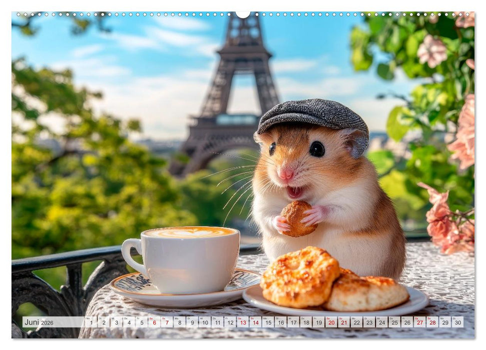 Hamster auf Reisen (CALVENDO Wandkalender 2026)