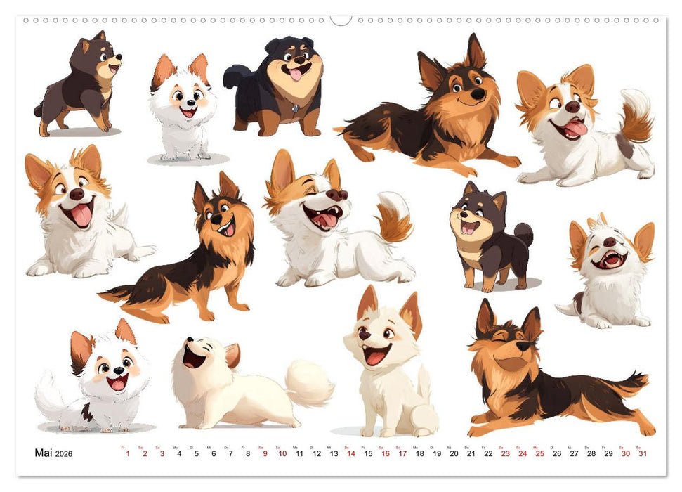 ComicZoo - eine lustige Tiertruppe (CALVENDO Premium Wandkalender 2026)