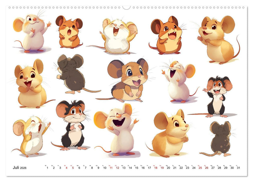 ComicZoo - eine lustige Tiertruppe (CALVENDO Premium Wandkalender 2026)