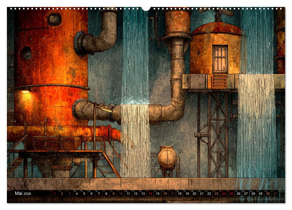 Die faszinierende Welt der industriellen Ästhetik (CALVENDO Wandkalender 2026)