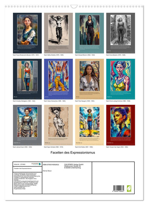 Facetten des Expressionismus (CALVENDO Wandkalender 2026)